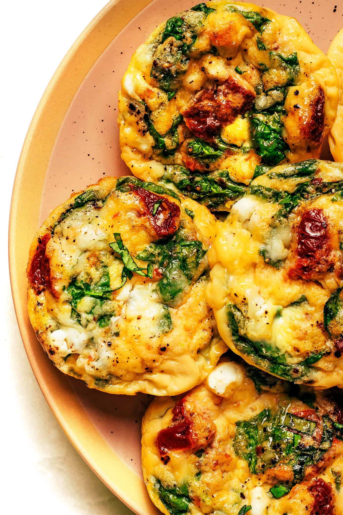 Sun-Dried Tomato, Mozzarella & Basil Egg Bites