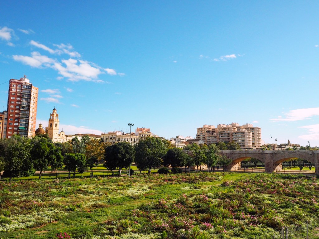 A beautiful park in Valencia Spain