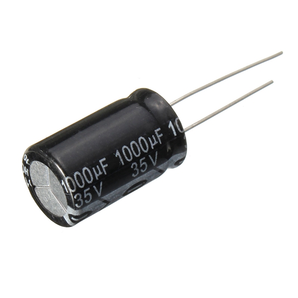 10pcs 35v 1000uf Electrolytic Capacitor Low Esr 13 X 20mm