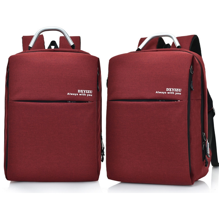 Multi Functional Large Capacity Unisex Travel Business Backpack Laptop Computer Bag With External Usb Charging Interface Wine Red Alexnld Com