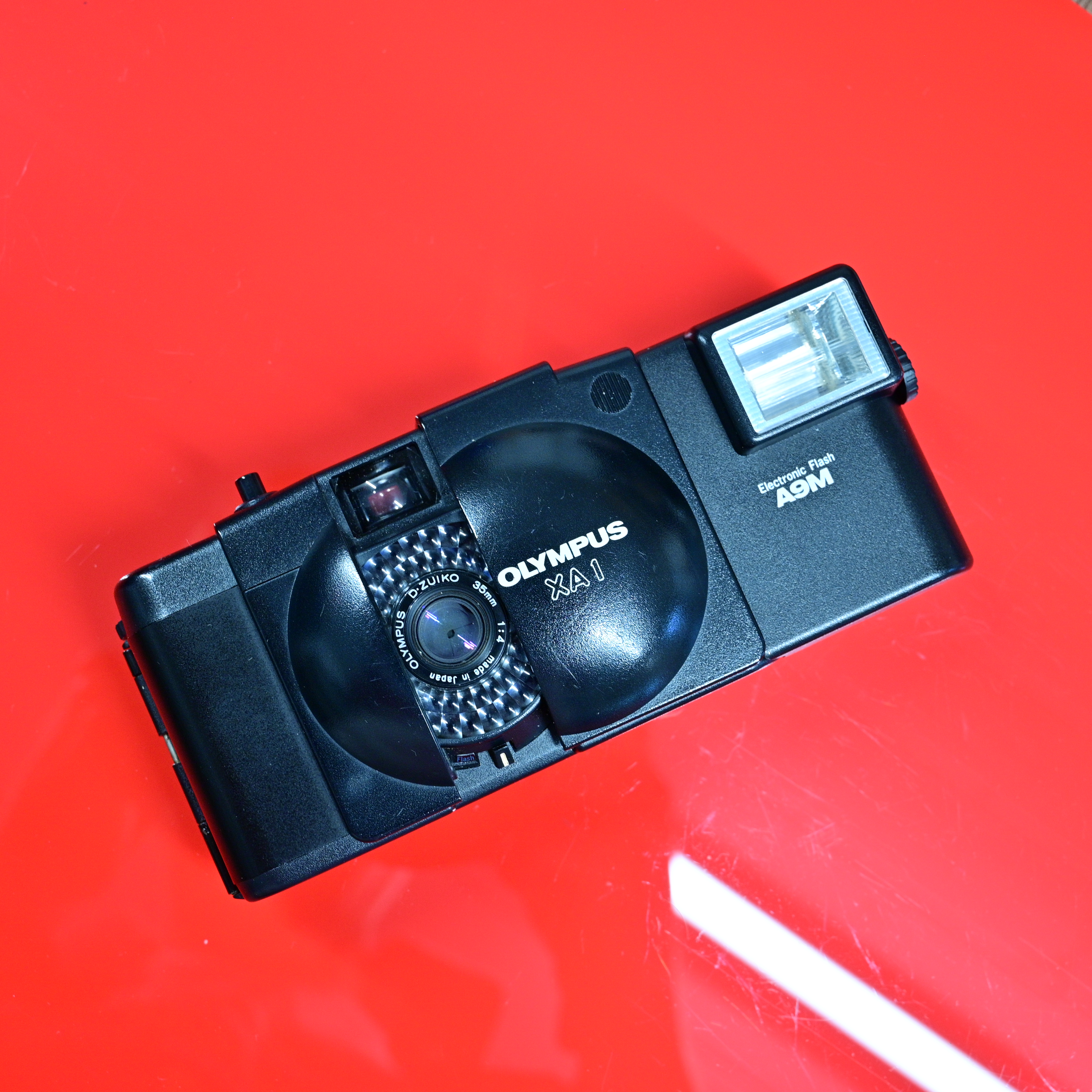 【動作品】OLYMPUS XA1 A9M付　コンパクトフィルムカメラ 外観美品 Olympus XA1 with A9M Flash SN#4683480