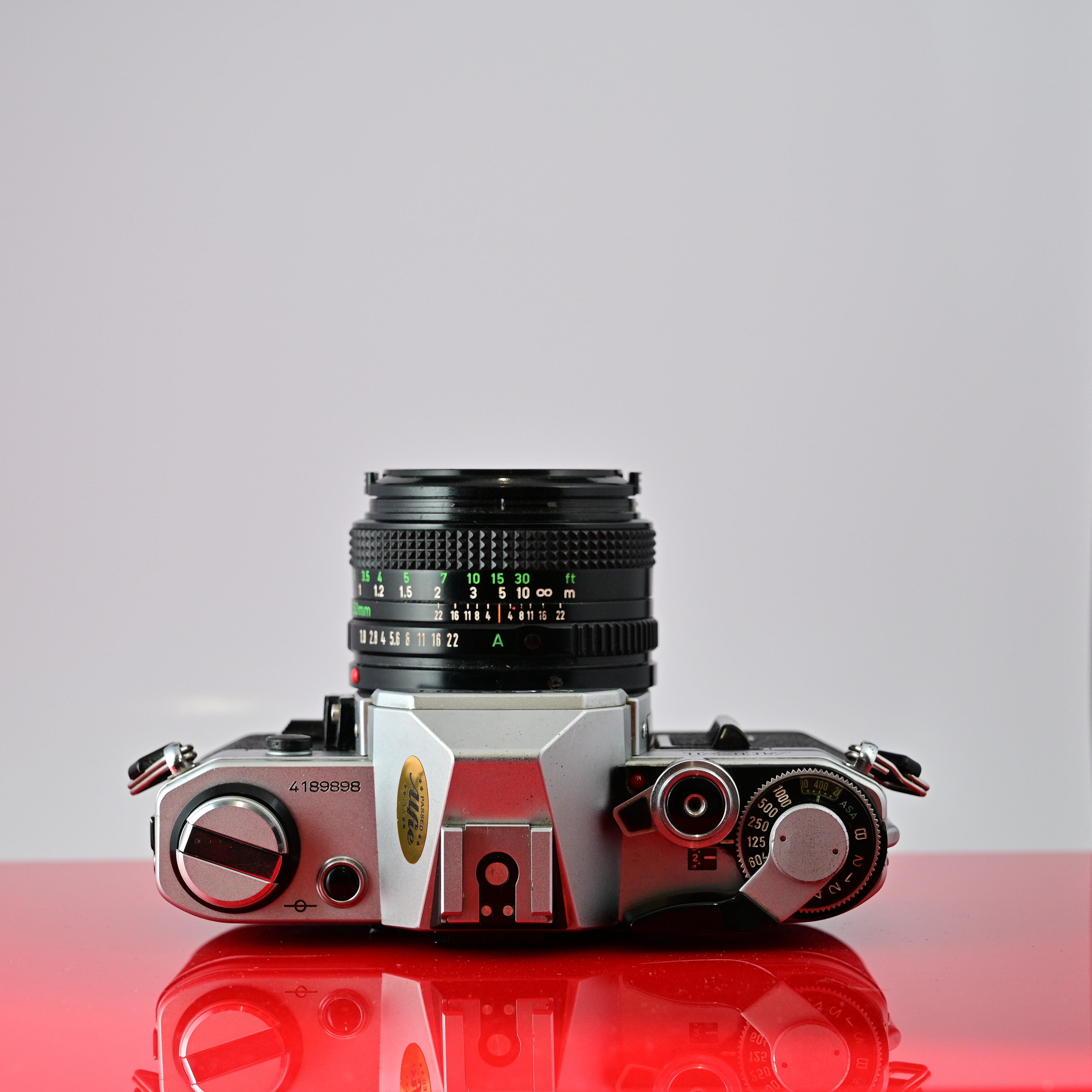 Canon AE-1 with 50mm F/1.8 FD Lens SN#41898898