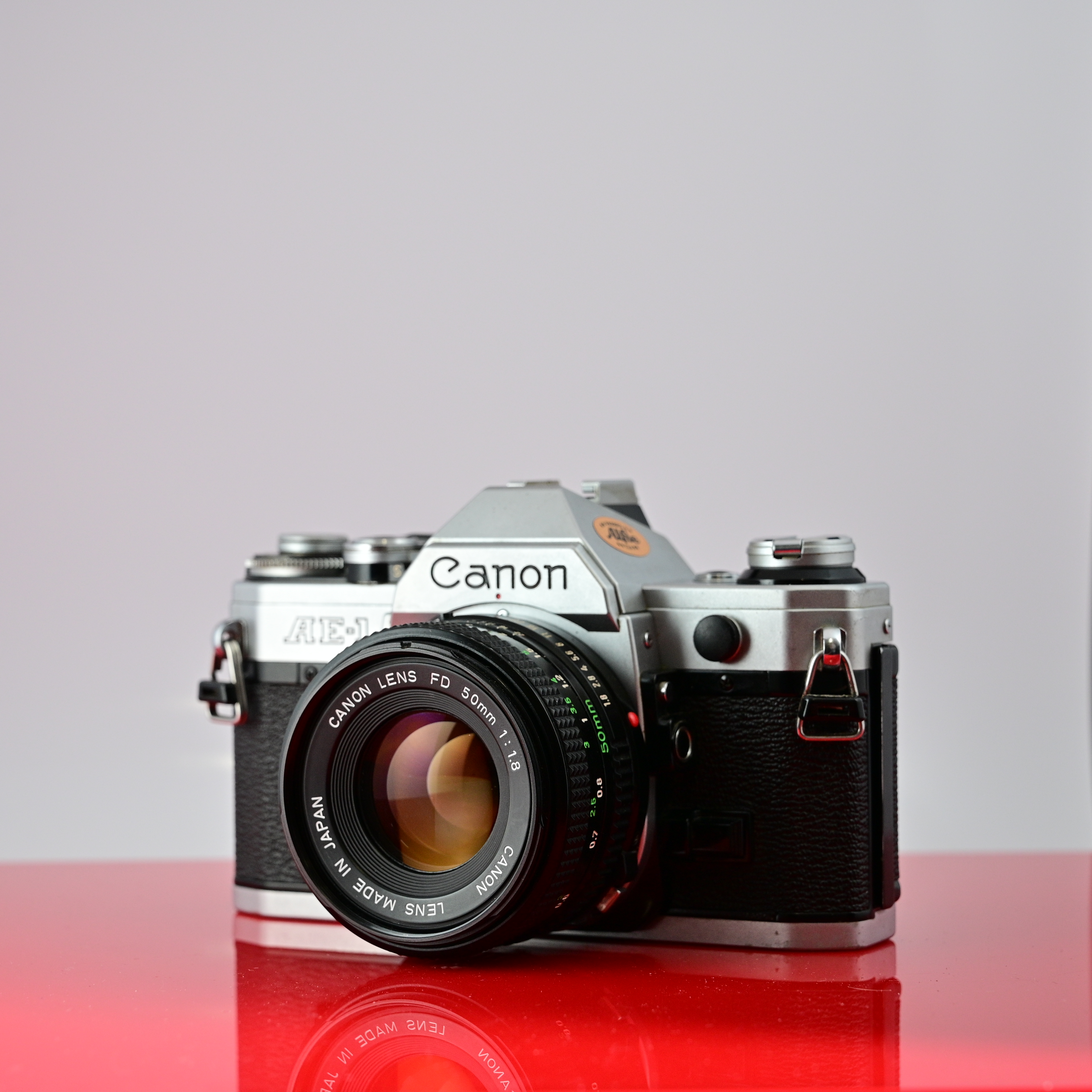 Canon AE-1 with 50mm F/1.8 FD Lens SN#41898898