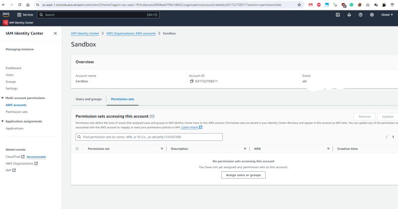 AWS provision accounts via organizations - Alfs notes