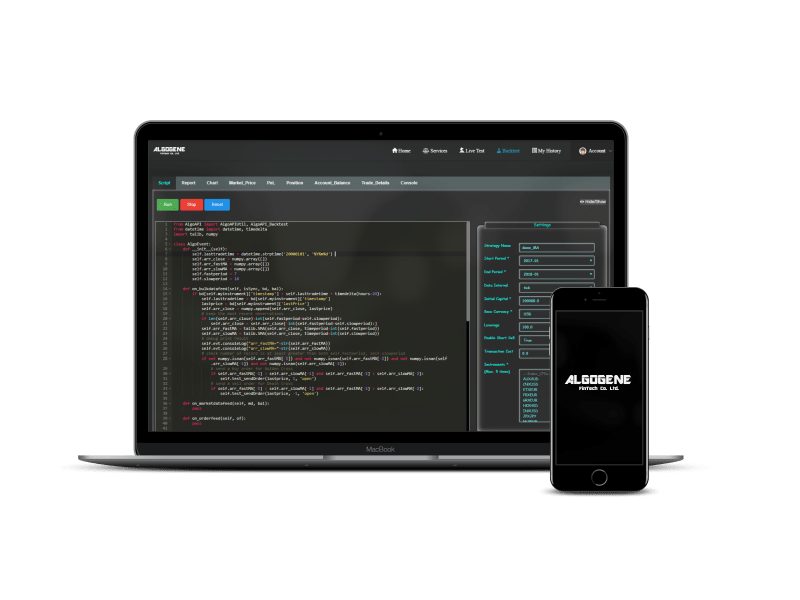 Algogene Paper Trade With Algogene Live Simulator - Best Space Arts in 8K