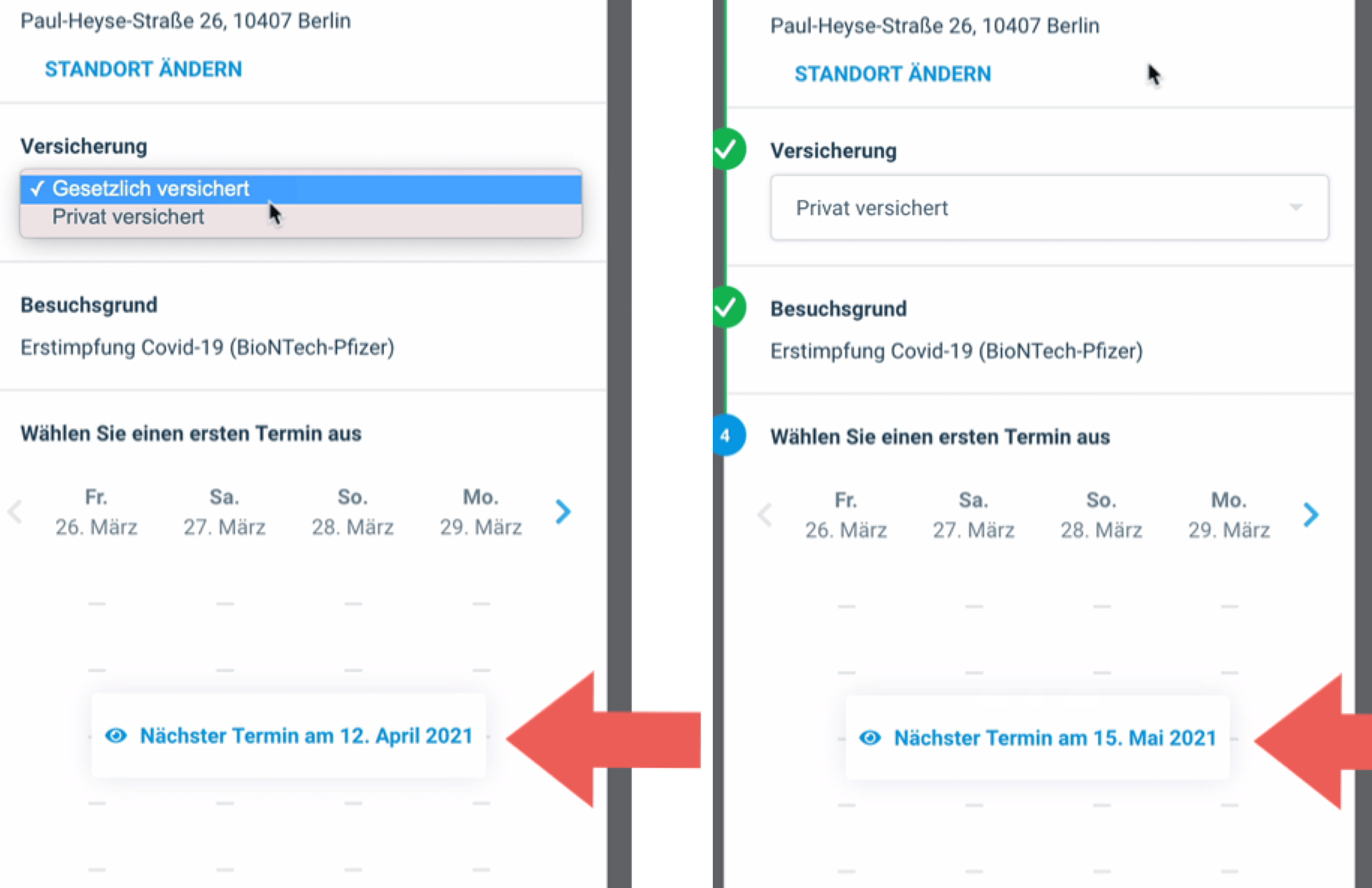 Sonntag, 11 bis 17 uhr (nicht am 26. Impfen In Berlin Riskante Terminvergabe Software Update Algorithmwatch