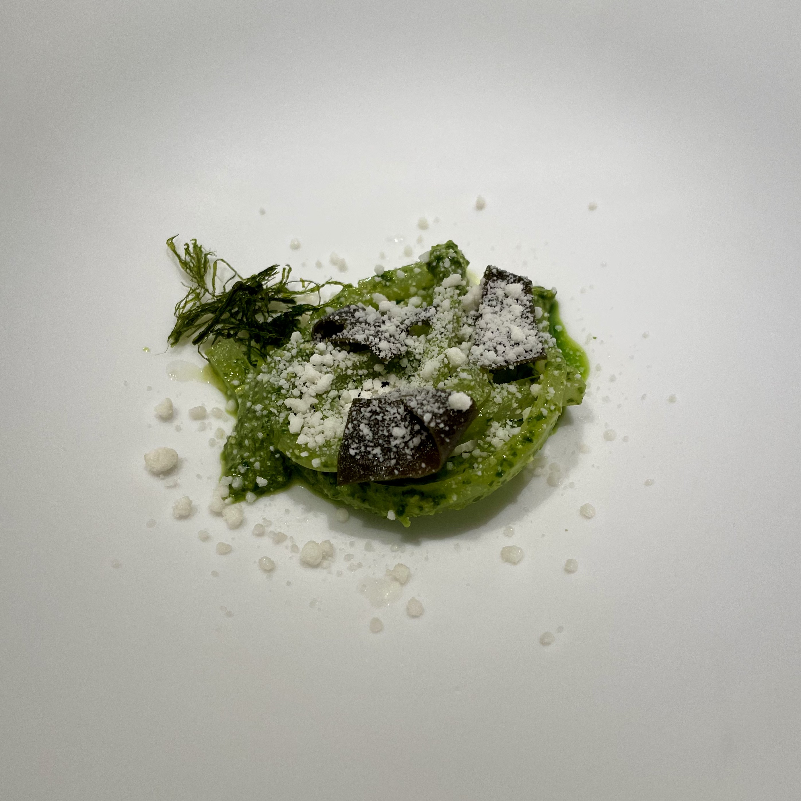 Pasta de Boniato con Pesto y Kombu