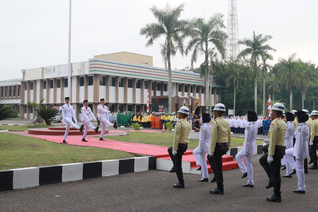PT Perta Arun Gas (PAG), anggota Subholding Gas dan anak perusahaan Pertamina Gas, menggelar upacara peringatan HUT ke-80 Republik Indonesia di Main Office PAG Lhokseumawe pada Minggu (17/8/2025).