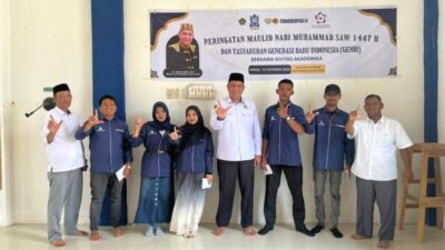 Generasi Baru Indonesia (GenBI) UIA gelar peringatan Maulid Nabi Muhammad SAW 1447 H dan tasyakuran di Masjid Nabawi UIA, Bireuen, Senin (13/10/2025)