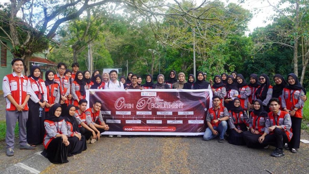 Suasana wawancara Open Recruitment Diklat Muda XII UKM-KSM Creative Minority Unimal di Kampus Bukit Indah, Lhokseumawe