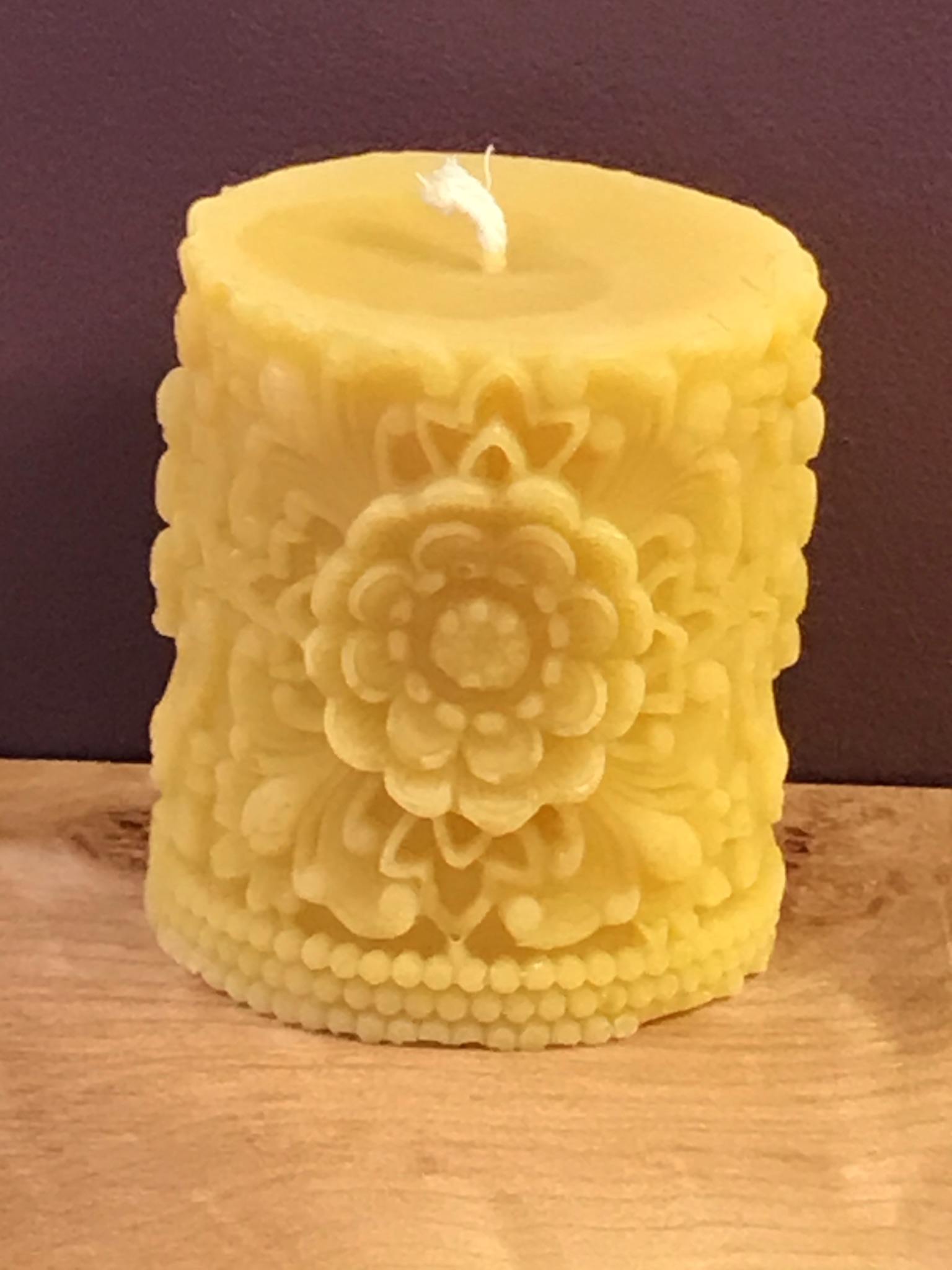 flower pillar candle