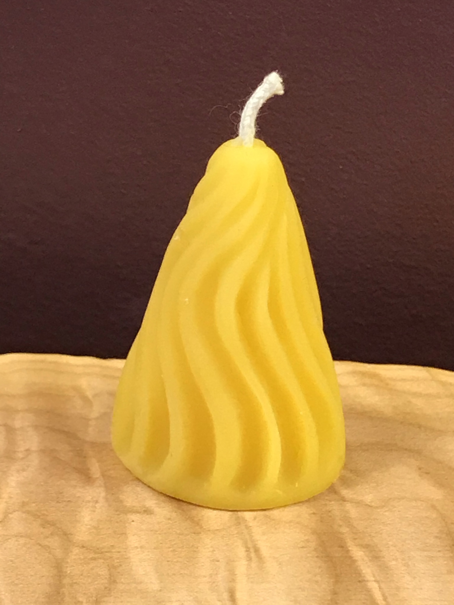 wavy cone candle