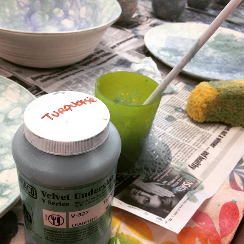 Bubble glazing technique