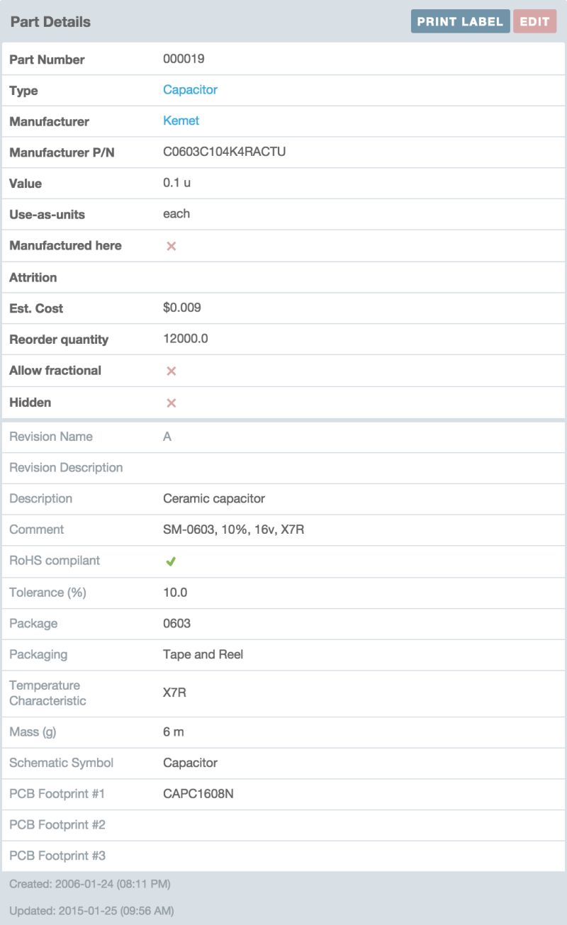 Part Information Aligni - Elegant Minimal Design - Retina