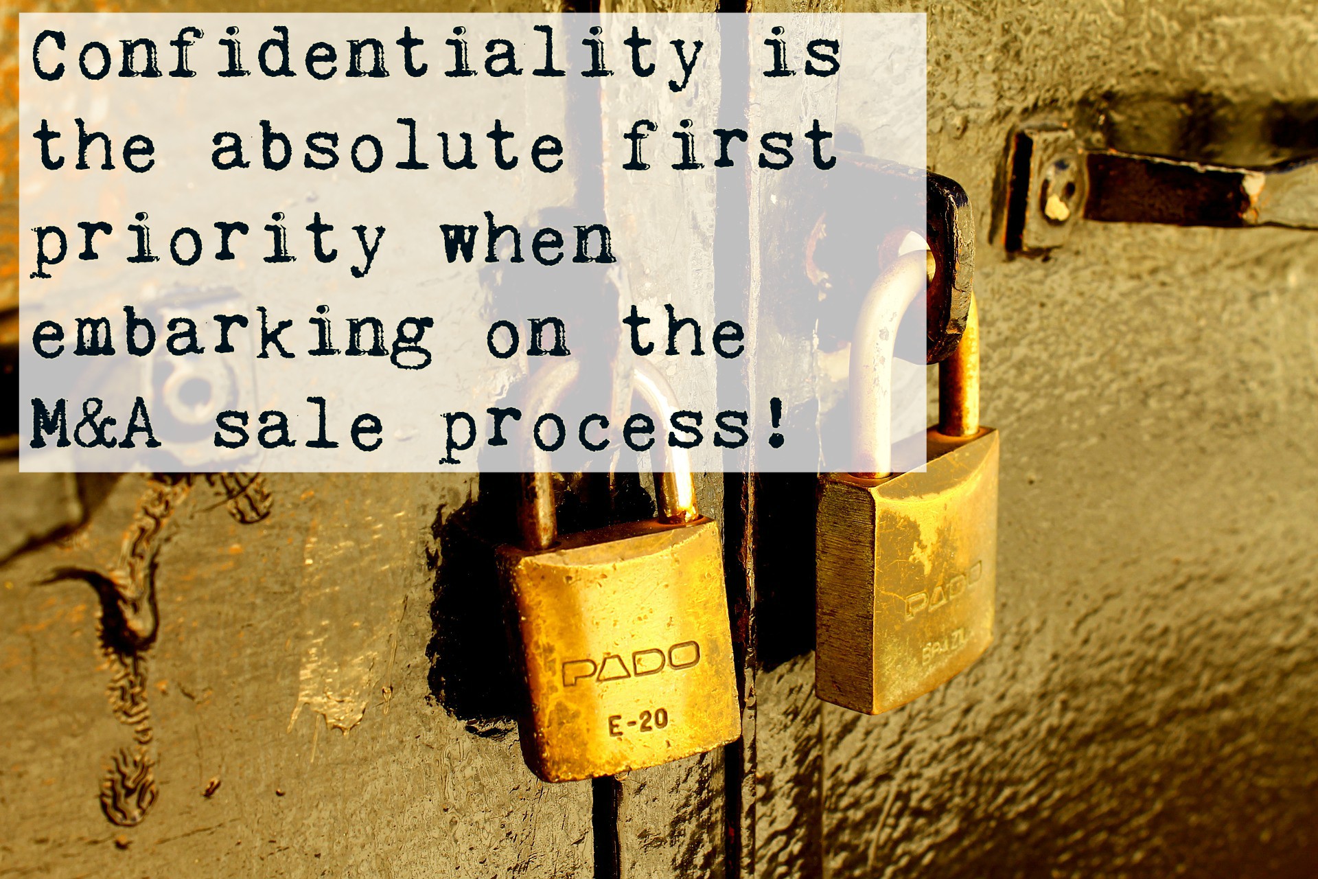 Confidentiality is top priority
