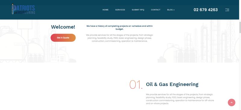 Professional Engineering Services Website - Download Amazing Gradient Design | 8K