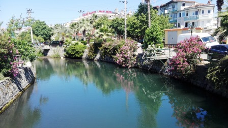 Pretty canal behind the marina