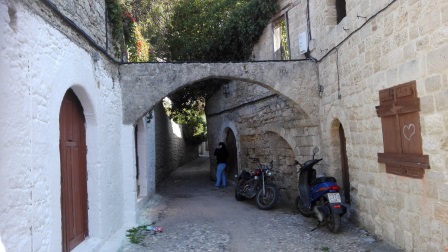 Old town alleyway