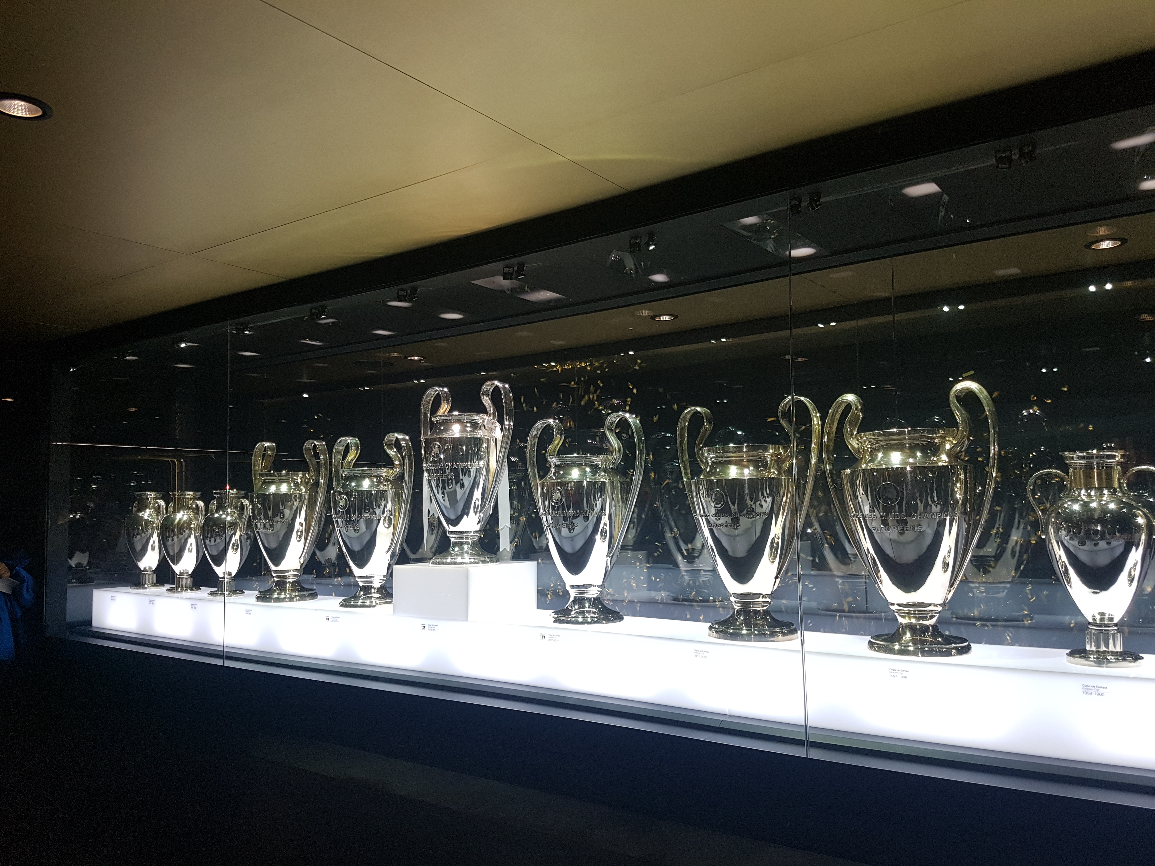 Real madrid's UEFA Champion League Trophies