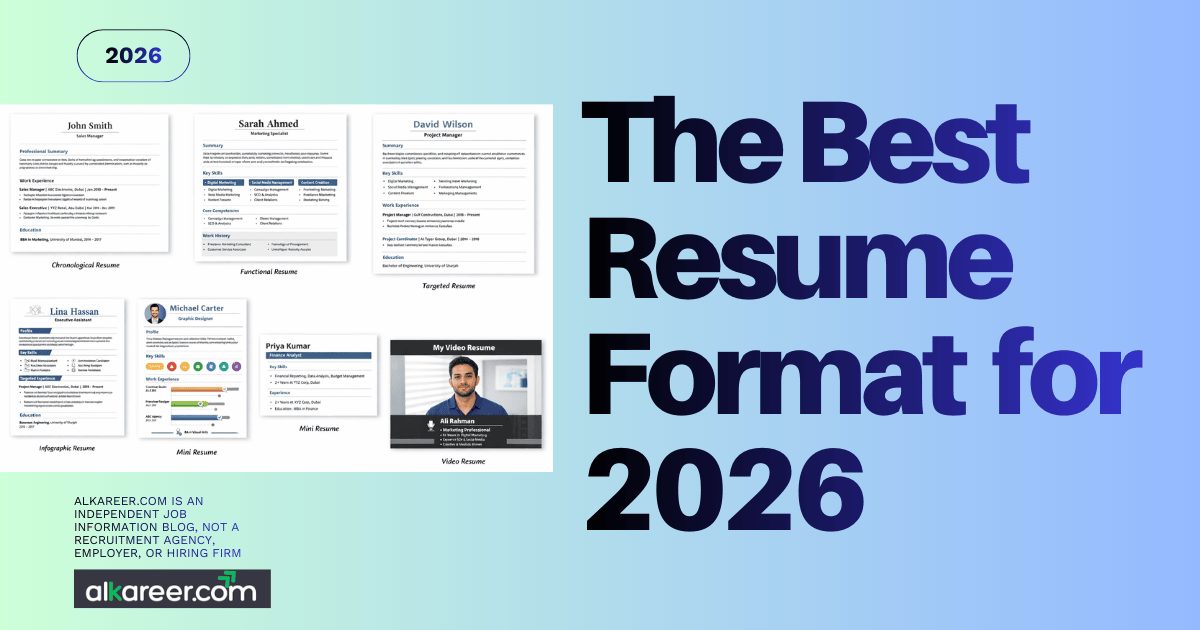 The Best Resume Format For 2026 A Complete Guide For Job Seekers The Best Resume Format For 2026 