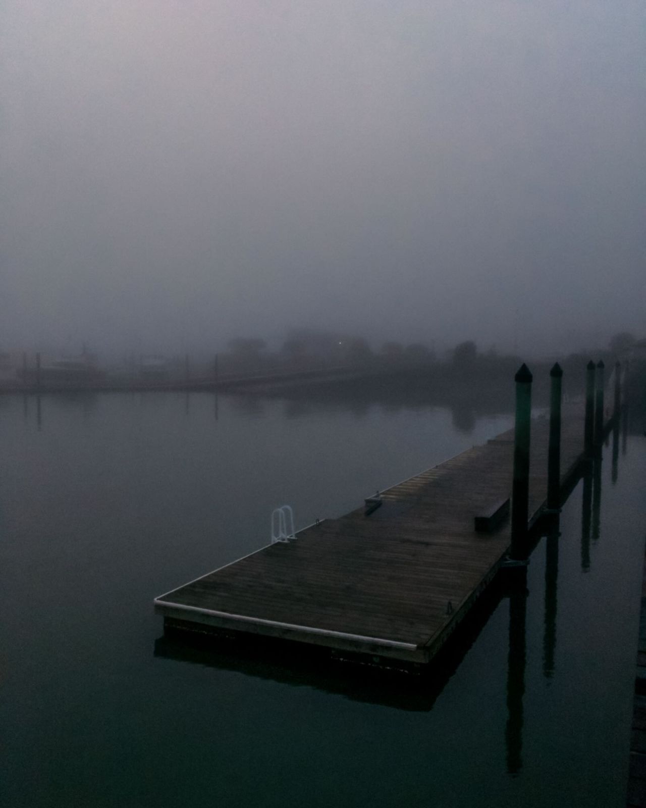 Jetty in Fog