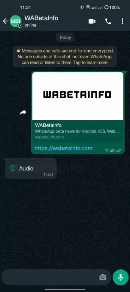 واتساب تختبر ميزة الاستماع إلى الرسائل الصوتية مرة واحدة 2 WA VIEW ONCE AUDIO ANDROID scaled 1 506x1130.jpg