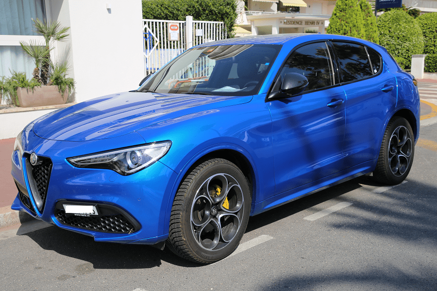 Alfa romeo stelvio. blue version * all pyrenees · france, spain, andorra