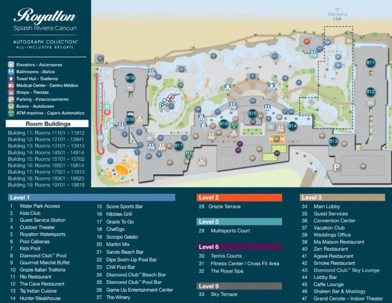 Omni Map 2024 All Maps Royalton Splash Riviera Cancun An Autograph Collection Inclusive Resort 2022.