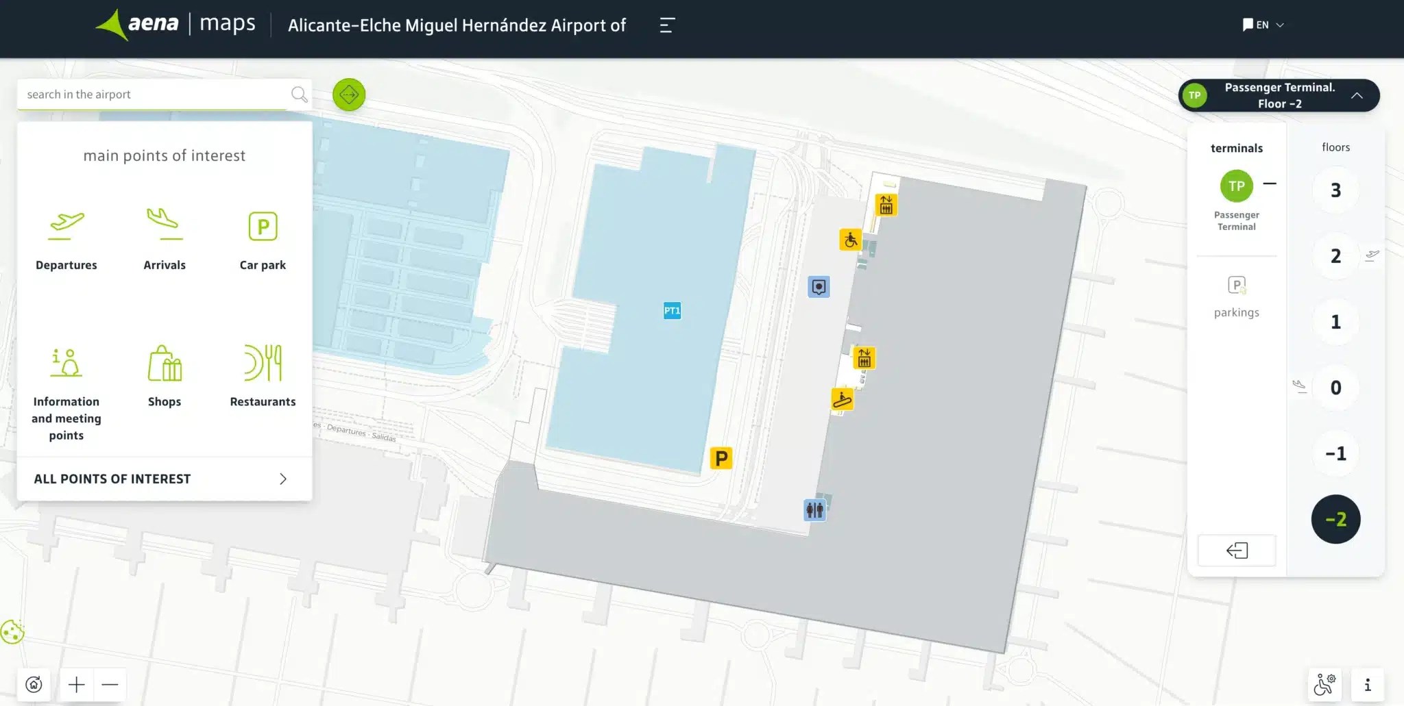 Alicante Elche Airport Map Most Up To Date All Maps Alicante Elche Airport Level Basement 2 Map 2026.webp