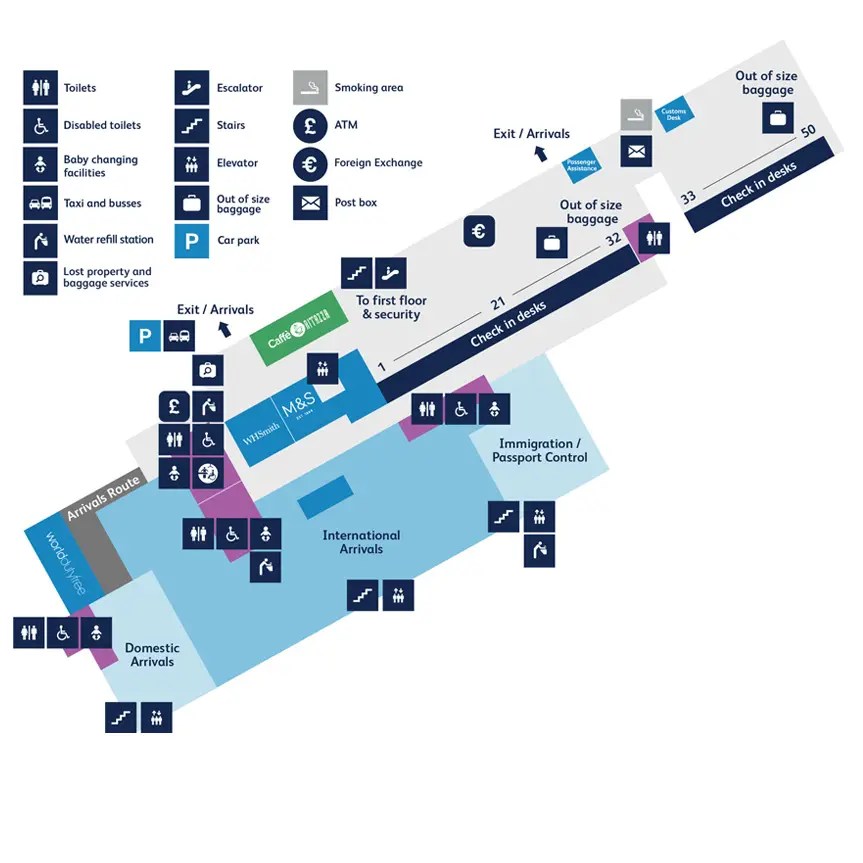 Bristol Airport Terminal Map 2025 2024 All Maps BRS Airport Terminal Ground Floor Map 2024.webp