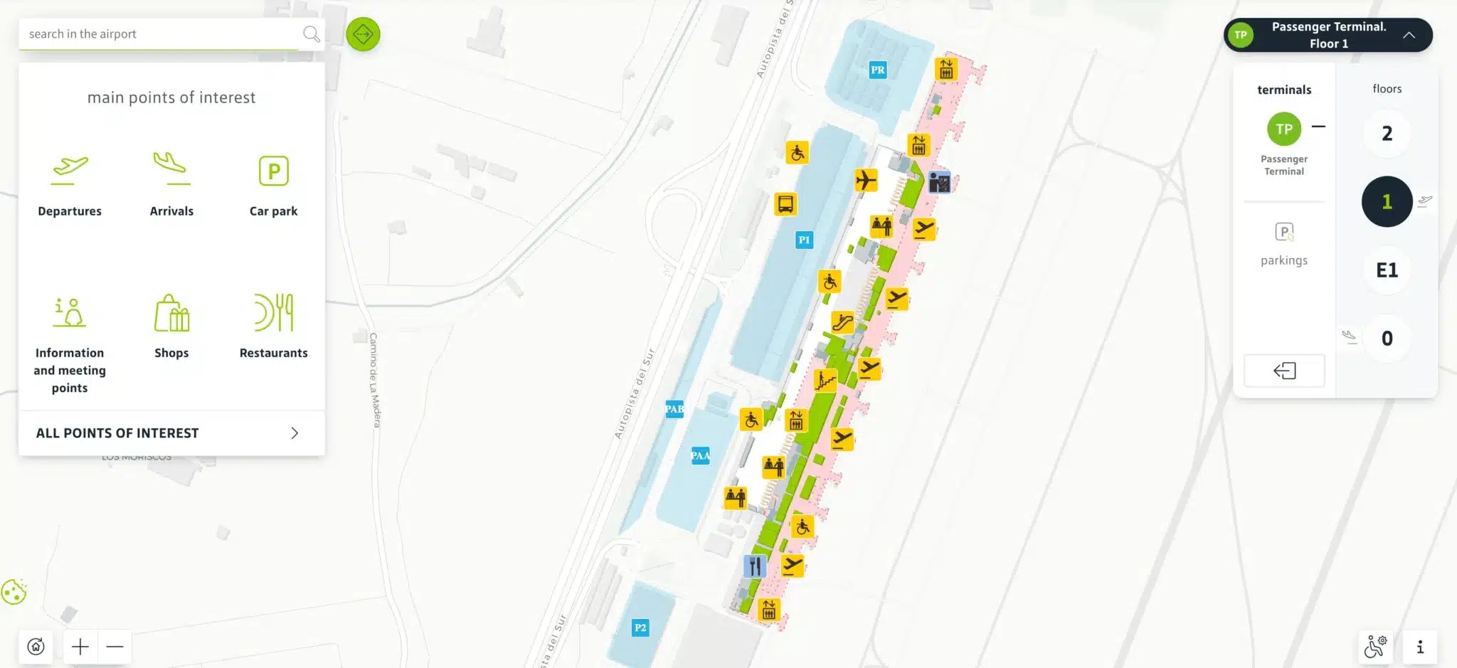 Gran Canaria Airport Map Most Up To Date All Maps Gran Canaria Airport Level 1 Map 2026.webp