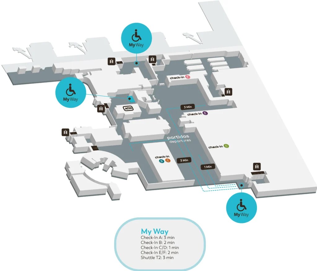 Lisbon Airport Terminal Map Maps Of The A Roport LIS Reduced Mobility Level 2024.