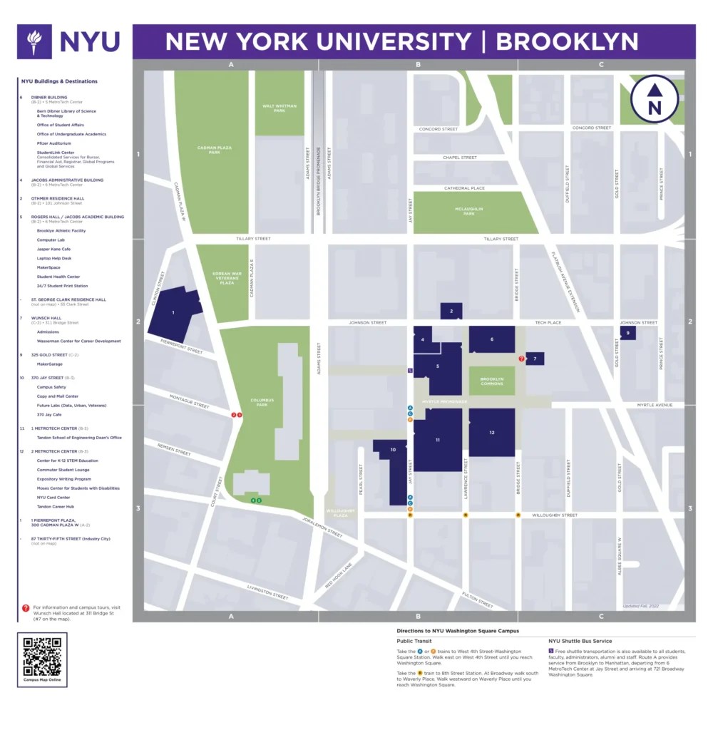 Bandiera NYU The Campus Of New York University NYU In Manhattan NYU Campus Overview Map 2024