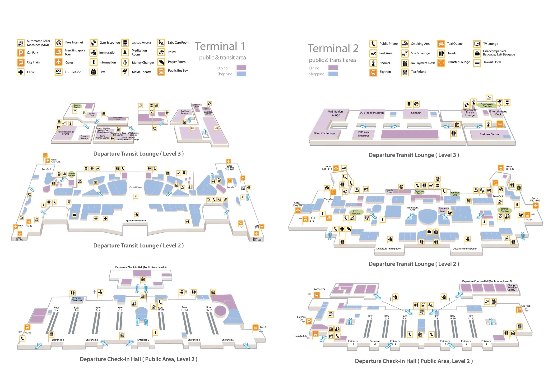 Singapore Changi Airport Terminal Map 2025 2024 All Maps SIN Airport Terminal 1 And 2 Layout Map 2024.webp