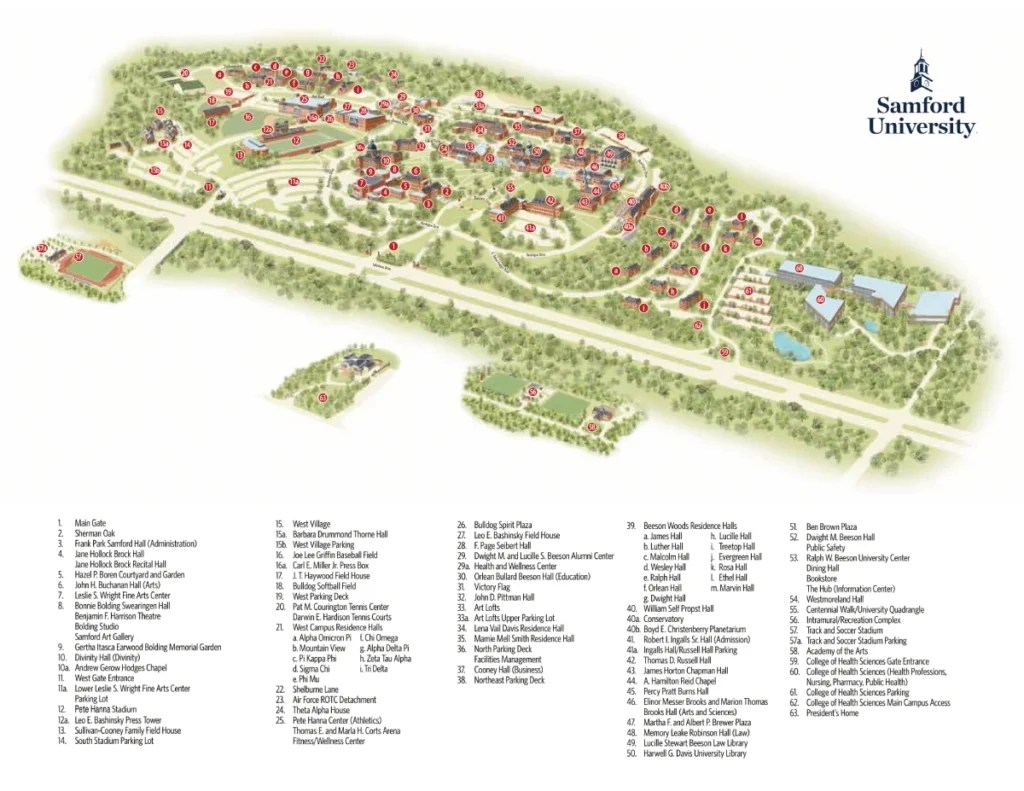 Samford University Campus Map AllMaps Preserving Every Map Ever SU Campus Map 2024