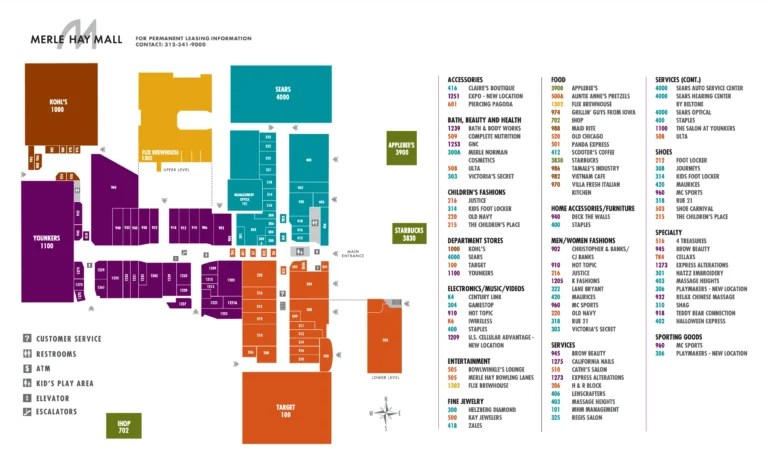 Opry Mills Mall Map 2024 All Maps Merle Hay Mall Map 2024
