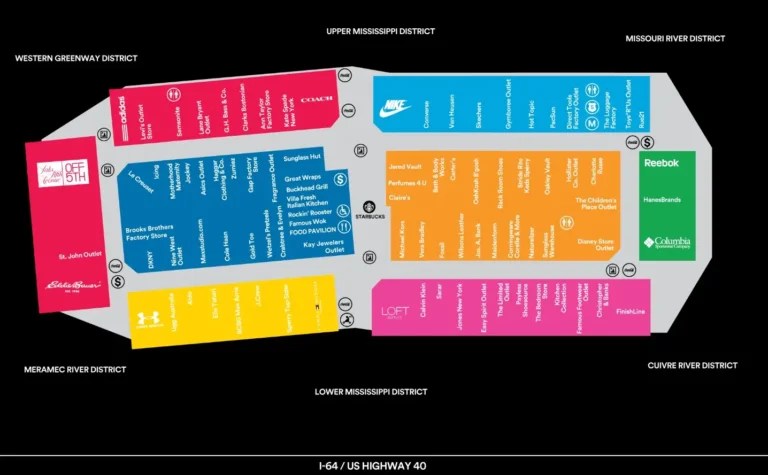 Tucson Mall Map 2024 All Maps St. Louis Premium Outlets Mall Map 2024
