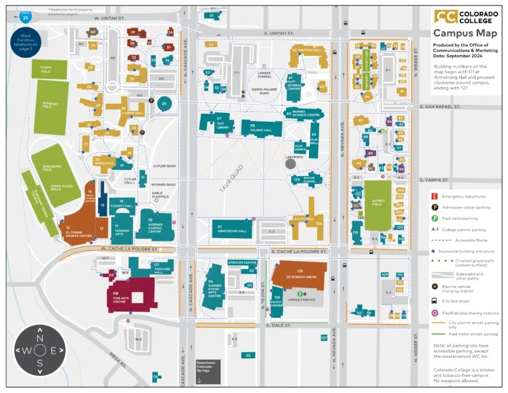 The Colorado College Campus Map All Maps TCC Campus Map 2024 1