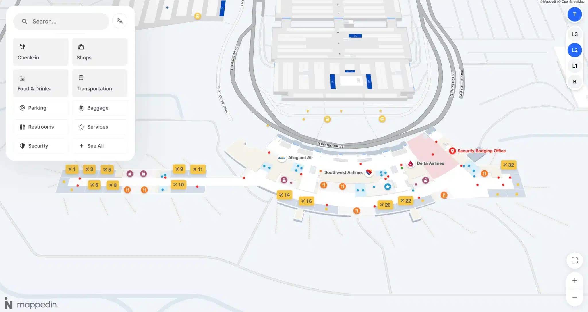 Will Rogers World Airport Map Most Up To Date All Maps Level 2026.