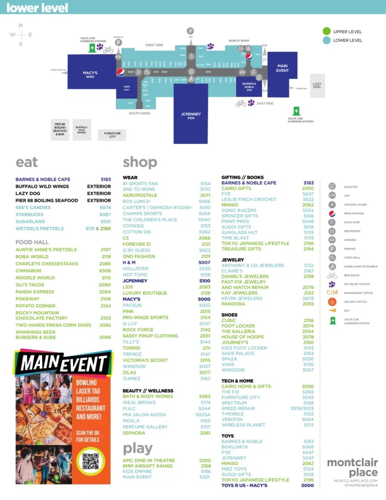 Great Mall Map All Maps Montclair Mall Lower Level Map 2024