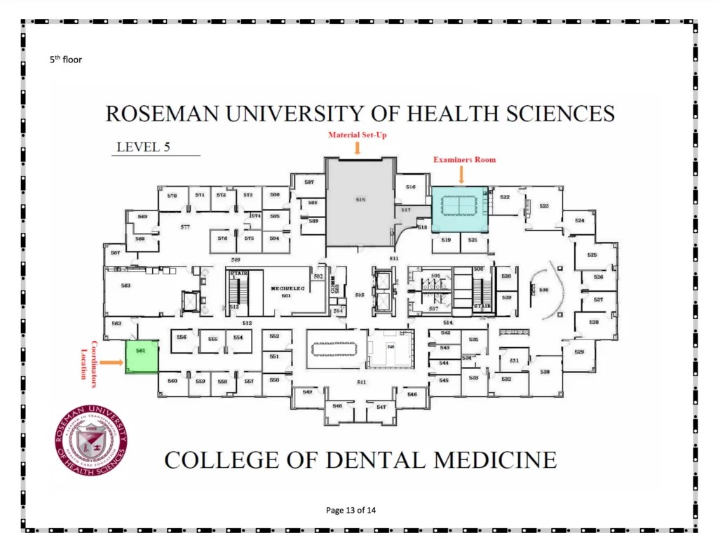 Roseman University Of Health Sciences Map All Maps RUHS Campus Fifth Floor Map 2024