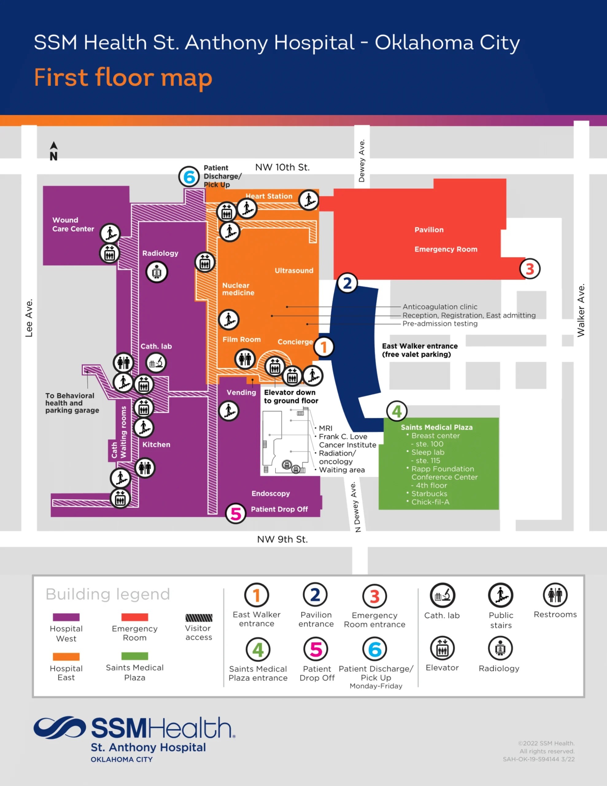 SSM Health St Anthony Hospital Map 2022 All Maps SSM Health St. Anthony Hospital First Floor Map 2022 Scaled.webp