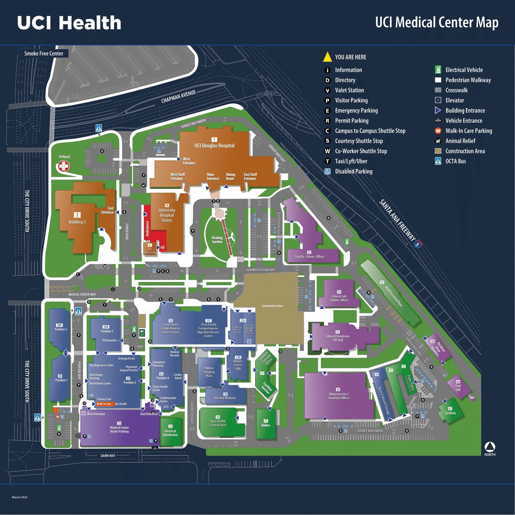 UCI Medical Center Hospital Map 2024 2023 All Maps UCI Medical Center Hospital Campus Map 2023.webp