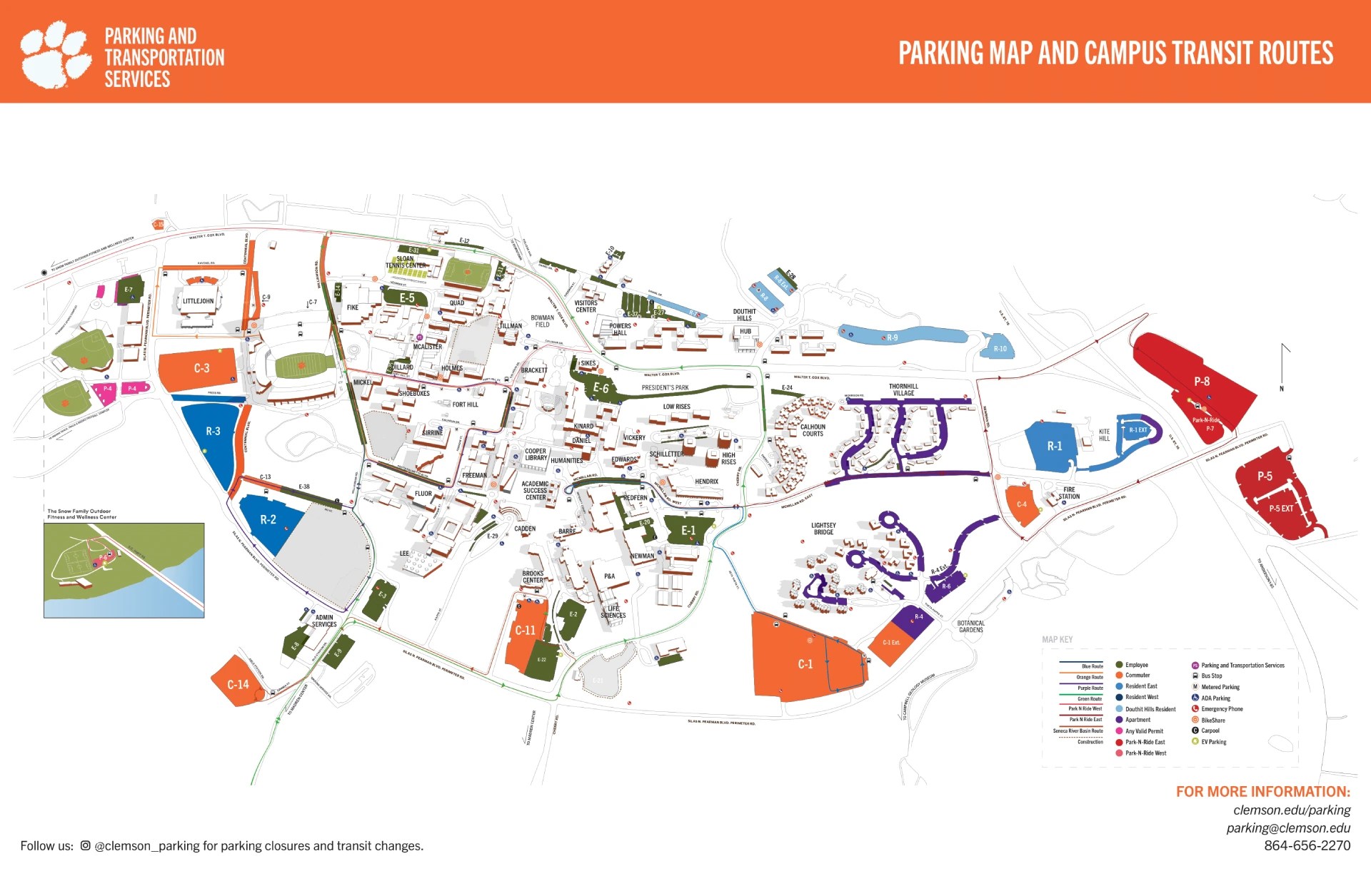 Finding Your Way What To Know About The Clemson University Map Of Clemson University Parking Map 2025.webp