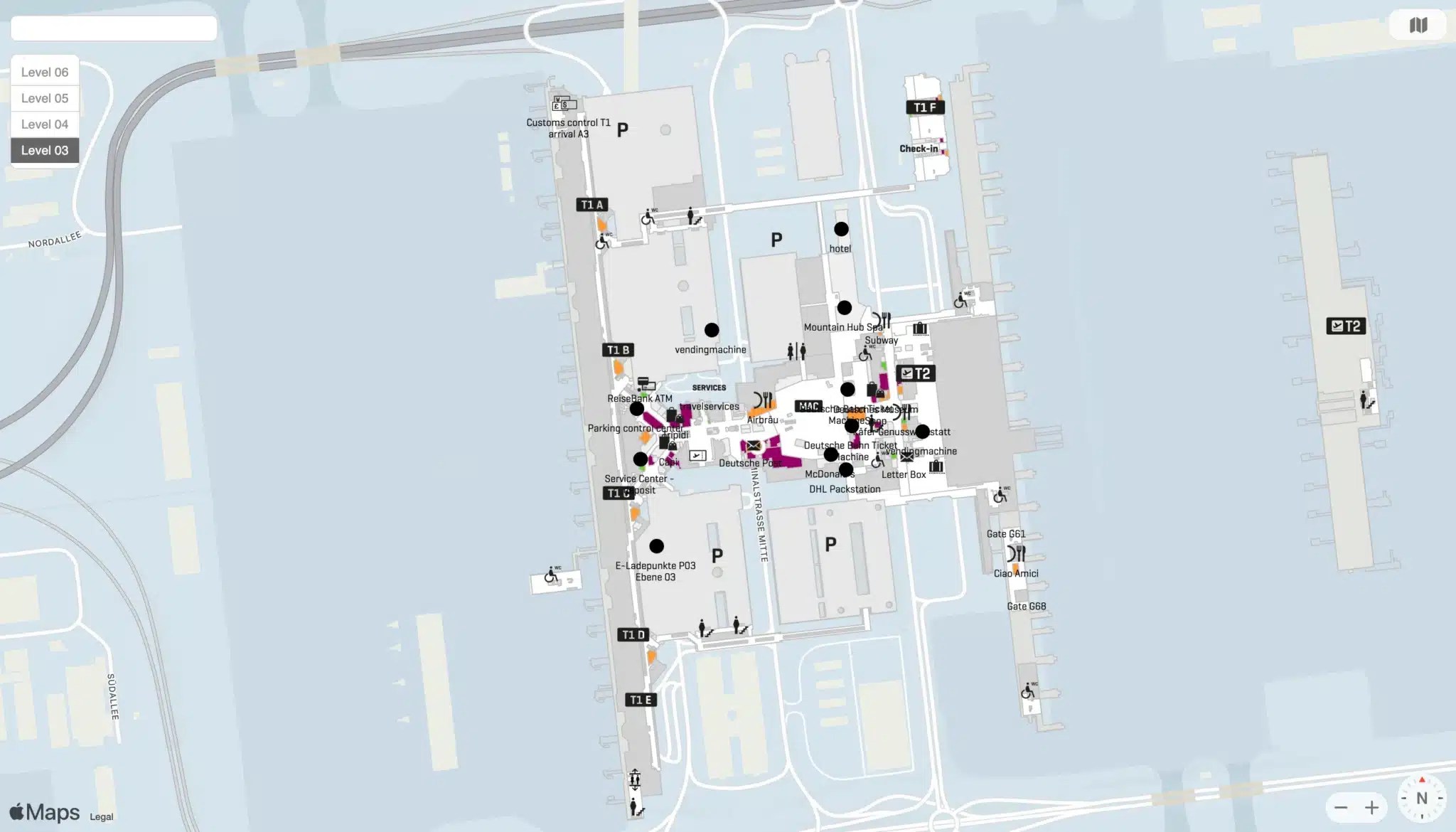 Munich Airport Terminal Map Most Up To Date All Maps Level 2025.