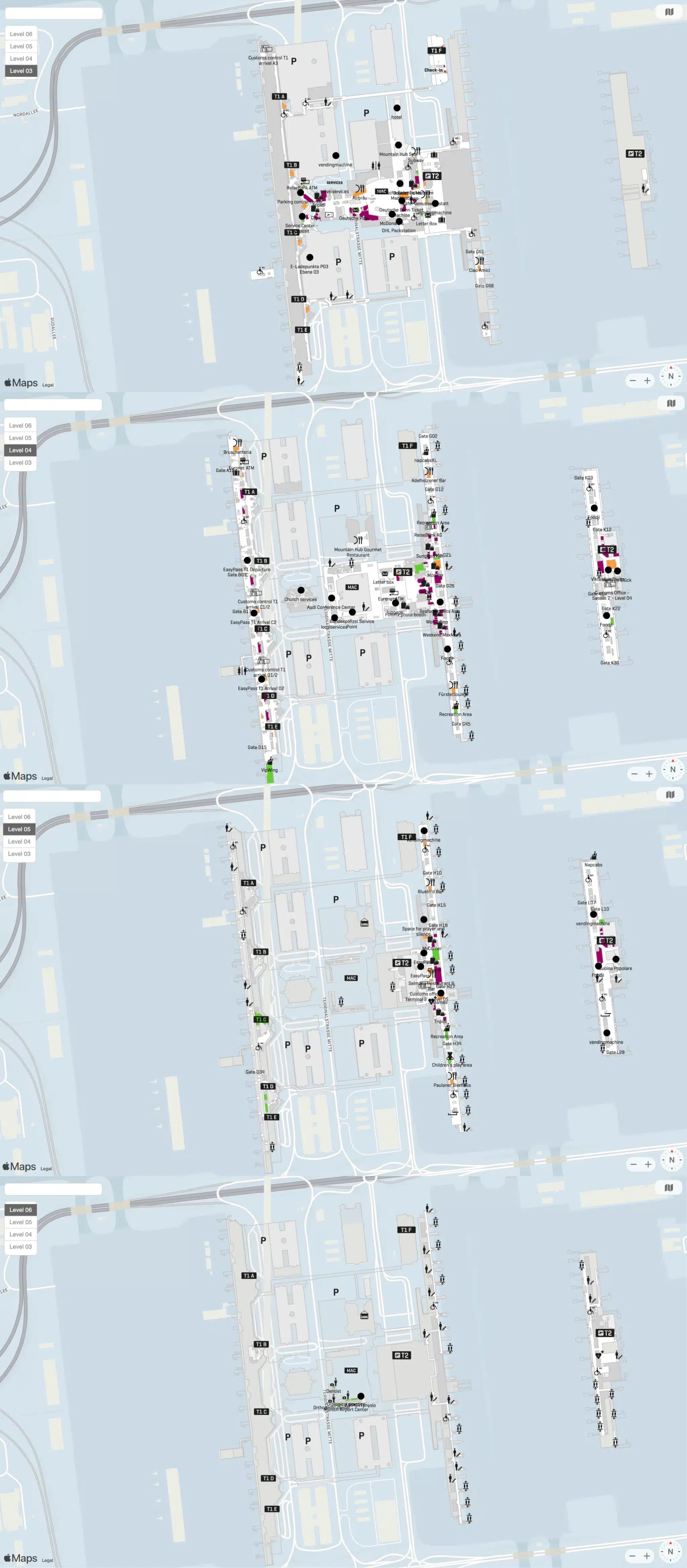 Munich Airport Terminal Map Most Up To Date All Maps 2025.
