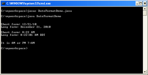 AM or PM java