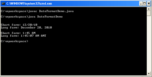 Date and Time java