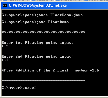 float-number-add float variable java