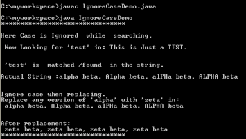 search a word in a string and then replace java